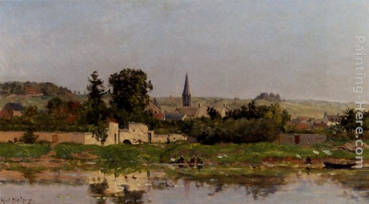 Hippolyte Camille Delpy Lavandieres Au Bord De L'Eau